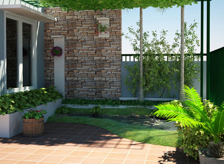 Nhà đẹp hơn với tường rào